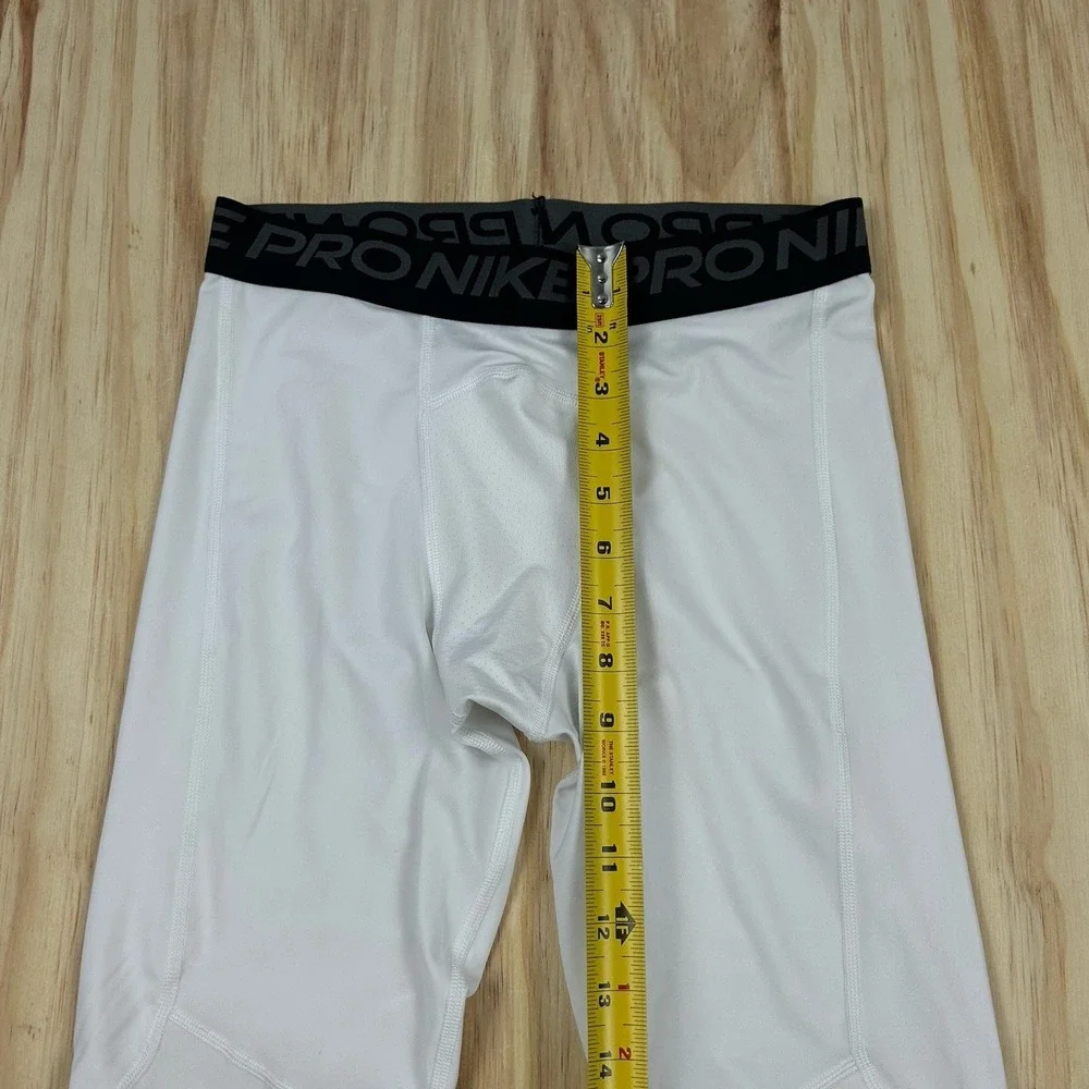 Nike Pro Dri-FIT Big Kids Boys Training‎ Tights Size XL  White CK4546-100 White